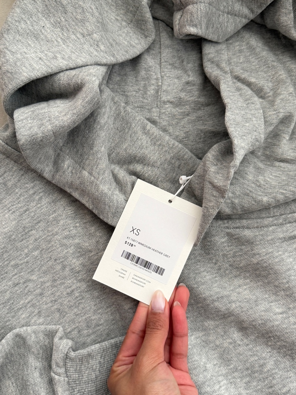 oak and fort oversized hoodie